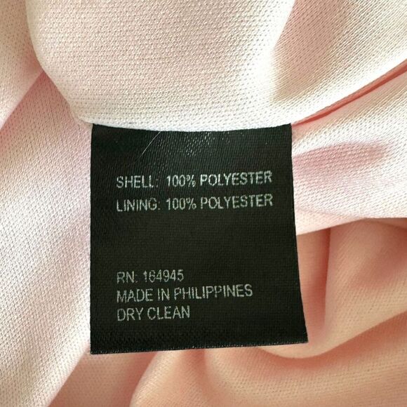 Toccin NY Womens A-Line Maxi Dress Orange Tie Dye Long Sleeve Lined Zip Ruffle 8 - Picture 13 of 15